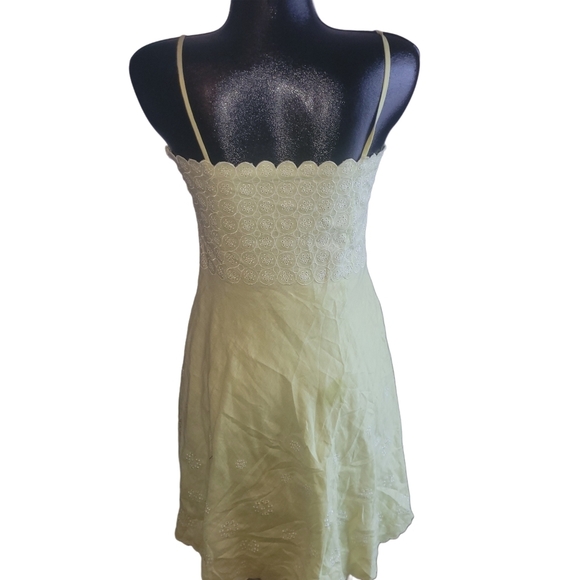 Ann Taylor Petites Lime Green Linen Dress Sz.6P - Picture 5 of 6
